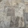 Frech pattern silver travertine