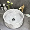 Bianco Carrara Flat Base Basin