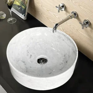 Bianco Carrara Flat Base Basin-1