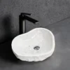 Bianco Carrara Natural surface heart-shaped basin