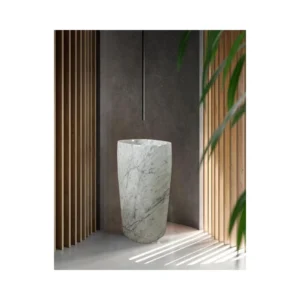 White Carrara Cylinder-1