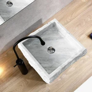 Bianco Carrara Natural surface square basin