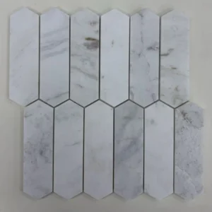 Jia shi white long hexagonal