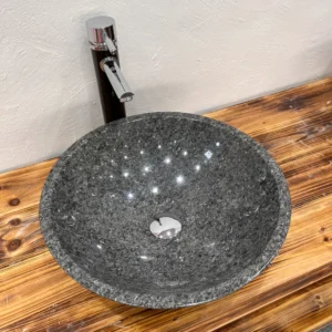 Blue Pearl round basin