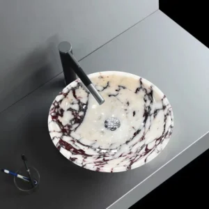 Calacatta Viola round basin