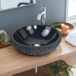 Shanxi Black Natural surface round basin
