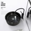 Nebula Black Flat Base Basin