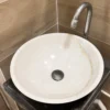 Crytal White round basin