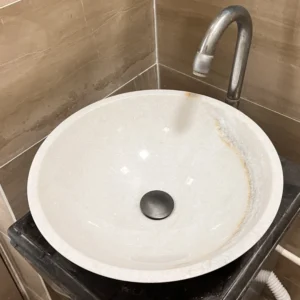 Crytal White round basin