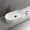 Crystal White oval basin