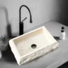 Serpeggiante Natural surface square basin
