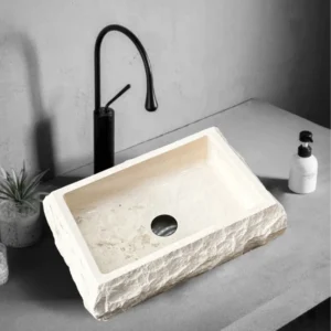 Serpeggiante Natural surface square basin