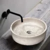 Grey Wood Grain Flat Base Basin-1