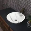 Panda White round basin