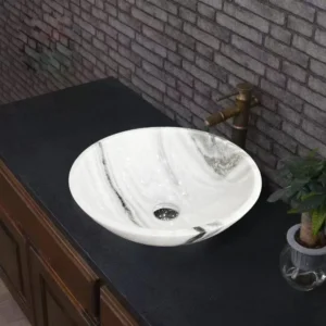 Panda White round basin