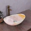 Pink Onyx oval basin