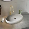Grey Green sandstone oval basin