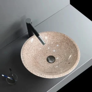 Shrimp red round basin