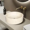 Crema Marfil Flat Base Basin