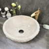 Crema Marfil Natural surface round basin