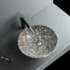 Leopard Skin Flower round basin