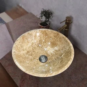 Coffee Gold round basin