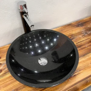 Black Galaxy round basin