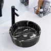 Silver White Dragon Flat Base Basin