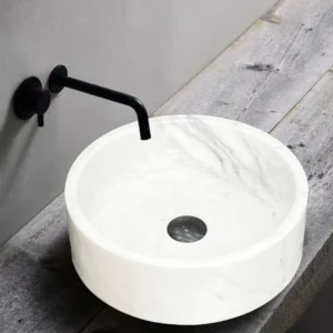 Snowflake white Flat Base Basin-1