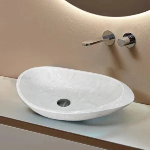 Snow White oval basin