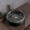 Black Marquina Flat Base Basin