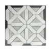 Astral white classic greek key pattern mosaics