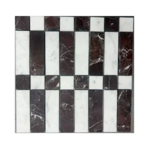 Rosso chess board mosaics